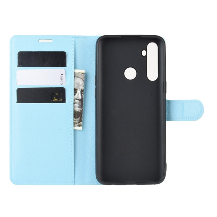 For OPPO Realme 5 Pro / Realme Q  Litchi Texture Horizontal Flip Leather Case with Wallet & Holder & Card Slots