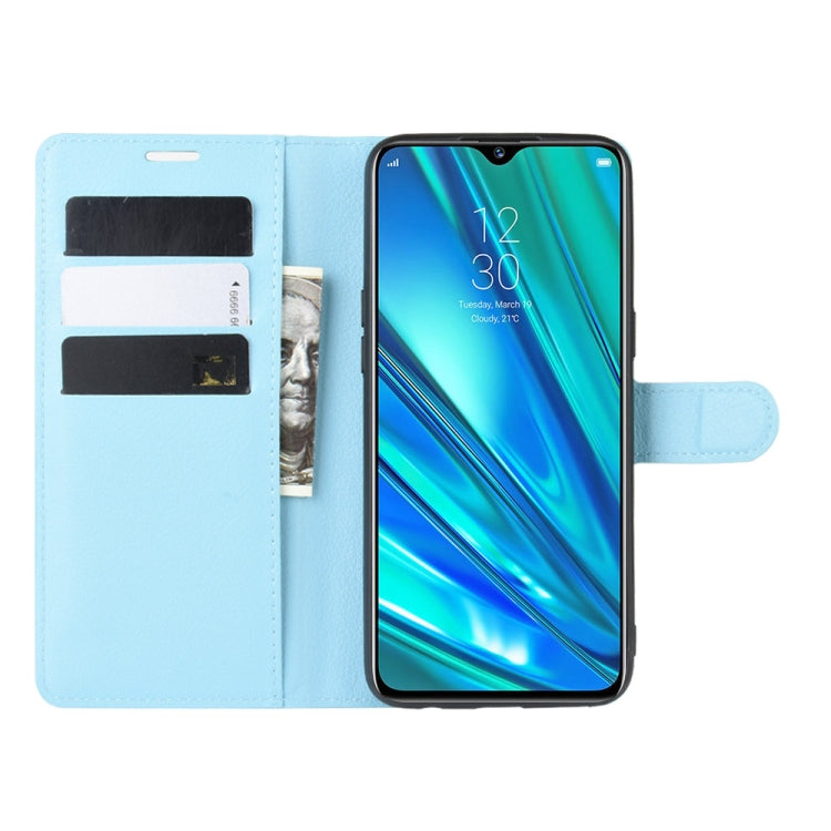 For OPPO Realme 5 Pro / Realme Q  Litchi Texture Horizontal Flip Leather Case with Wallet & Holder & Card Slots