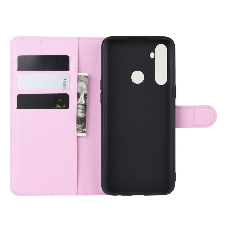 For OPPO Realme 5 Pro / Realme Q  Litchi Texture Horizontal Flip Leather Case with Wallet & Holder & Card Slots