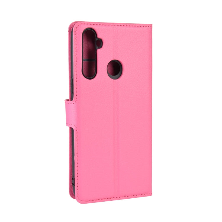 For OPPO Realme 5 Pro / Realme Q  Litchi Texture Horizontal Flip Leather Case with Wallet & Holder & Card Slots