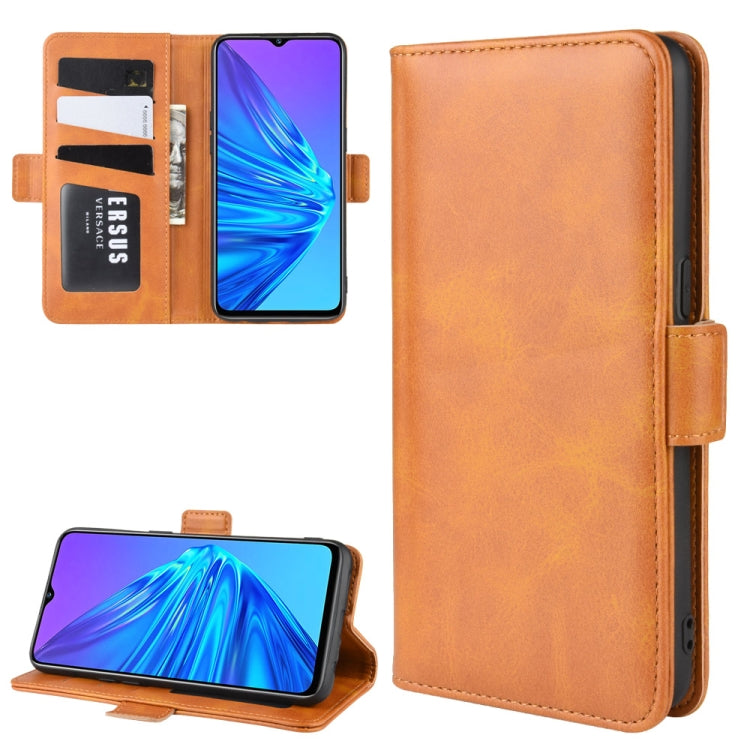 For OPPO Realme 5 Dual-side Magnetic Buckle Horizontal Flip Leather Case with Holder & Card Slots & Wallet & Photo Frame