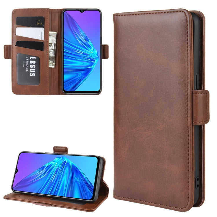 For OPPO Realme 5 Dual-side Magnetic Buckle Horizontal Flip Leather Case with Holder & Card Slots & Wallet & Photo Frame