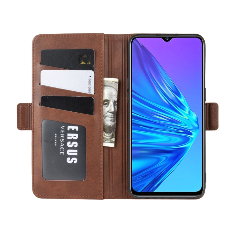 For OPPO Realme 5 Dual-side Magnetic Buckle Horizontal Flip Leather Case with Holder & Card Slots & Wallet & Photo Frame