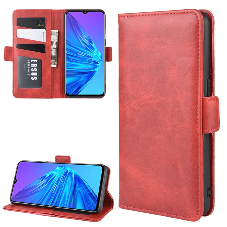 For OPPO Realme 5 Dual-side Magnetic Buckle Horizontal Flip Leather Case with Holder & Card Slots & Wallet & Photo Frame