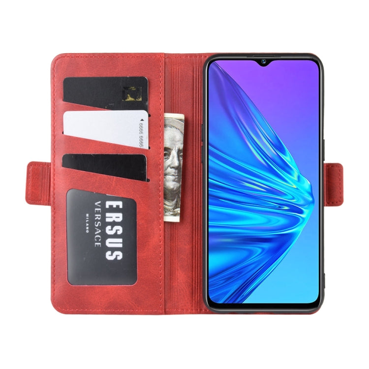 For OPPO Realme 5 Dual-side Magnetic Buckle Horizontal Flip Leather Case with Holder & Card Slots & Wallet & Photo Frame