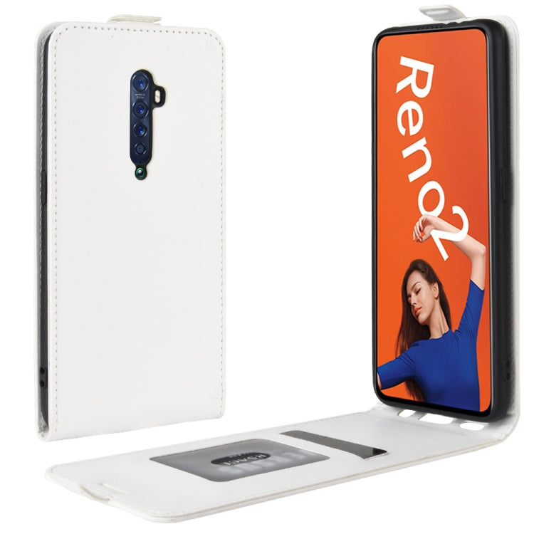 For OPPO RENO2  Crazy Horse Vertical Flip Leather Protective Case