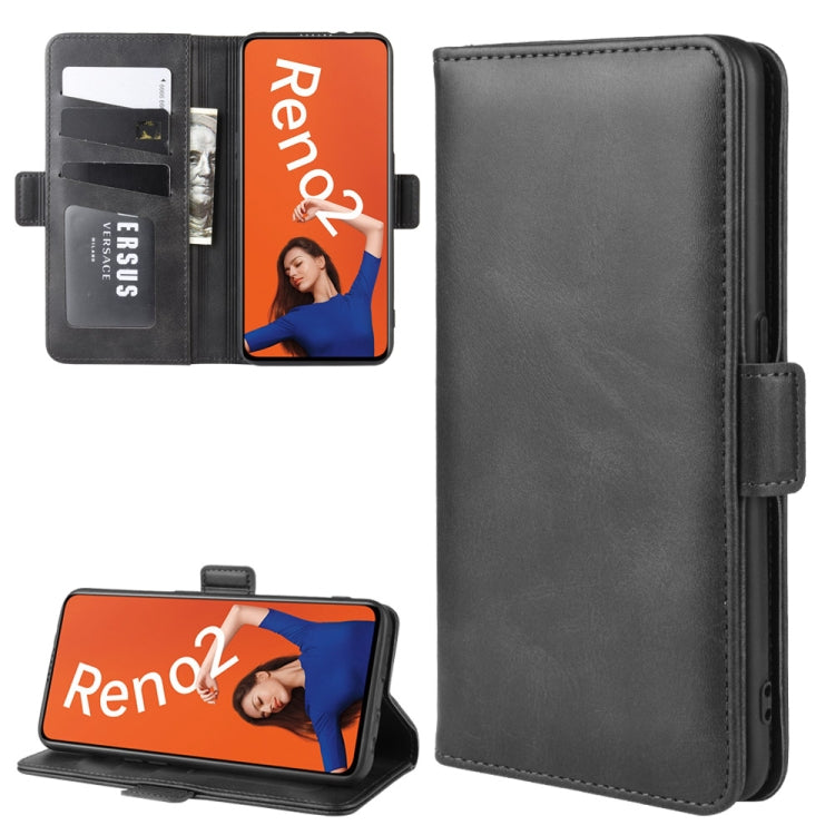 For OPPO RENO2  Wallet Stand Leather Cell Phone Case with Wallet & Holder & Card Slots