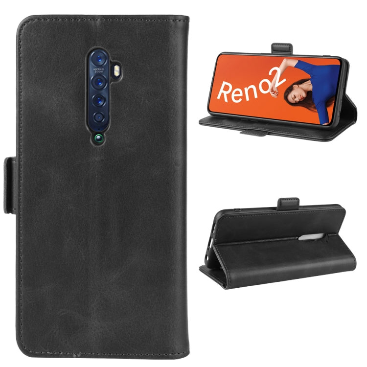 For OPPO RENO2  Wallet Stand Leather Cell Phone Case with Wallet & Holder & Card Slots