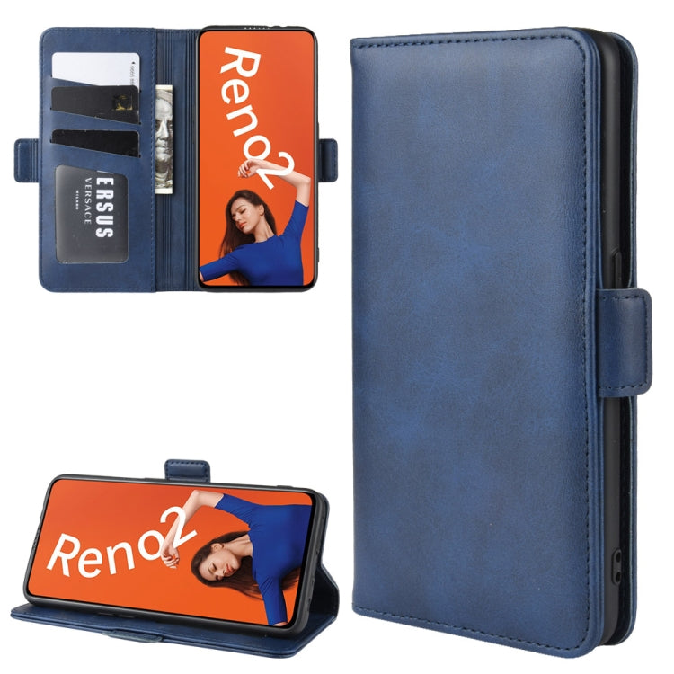 For OPPO RENO2  Wallet Stand Leather Cell Phone Case with Wallet & Holder & Card Slots