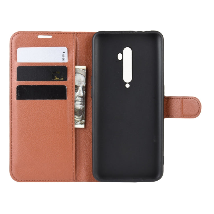 For OPPO RENO2   Litchi Texture Horizontal Flip Leather Case with Wallet & Holder & Card Slots