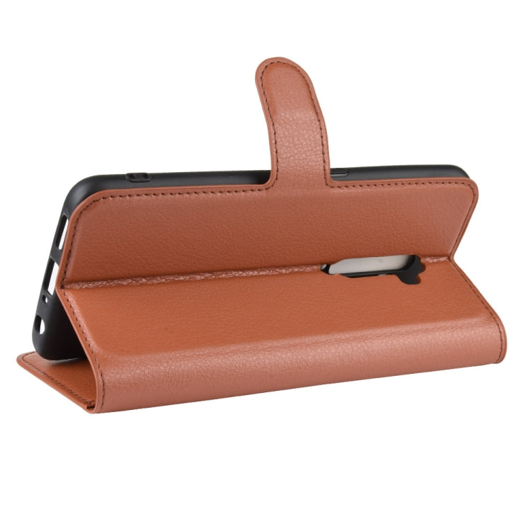 For OPPO RENO2   Litchi Texture Horizontal Flip Leather Case with Wallet & Holder & Card Slots