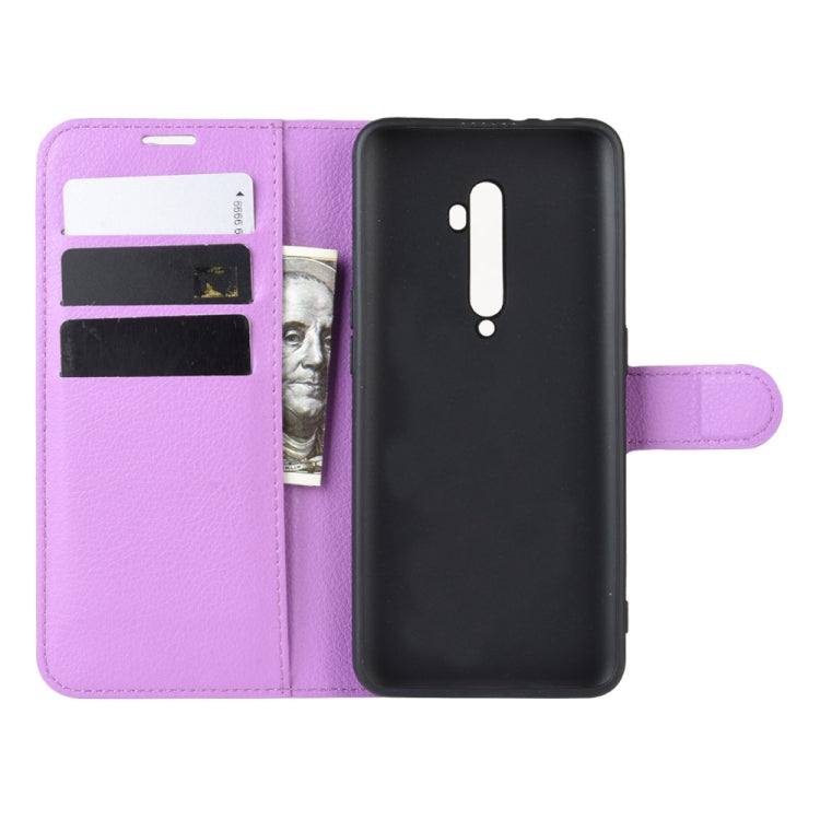 For OPPO RENO2   Litchi Texture Horizontal Flip Leather Case with Wallet & Holder & Card Slots