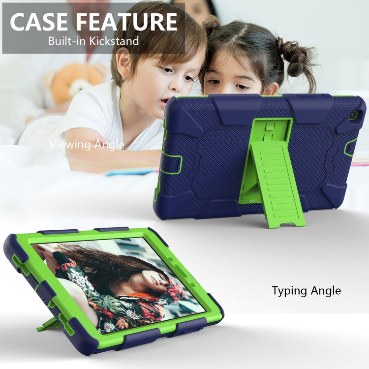 For Galaxy Tab A8.0 2019 / T290 Shockproof Two-Color Silicone Protection Case with Holder