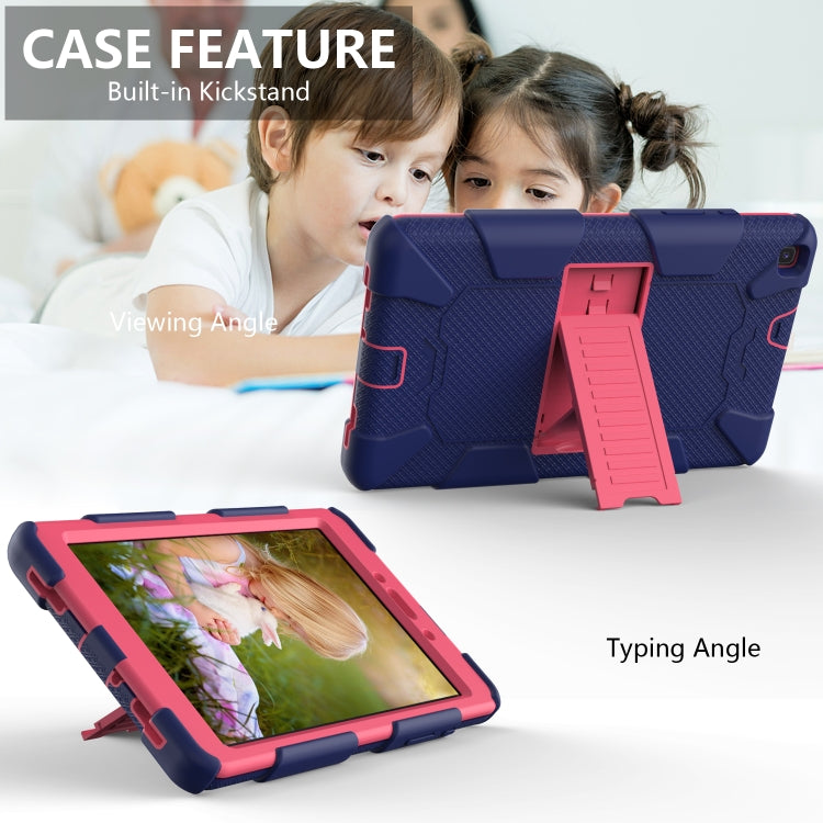 For Galaxy Tab A8.0 2019 / T290 Shockproof Two-Color Silicone Protection Case with Holder