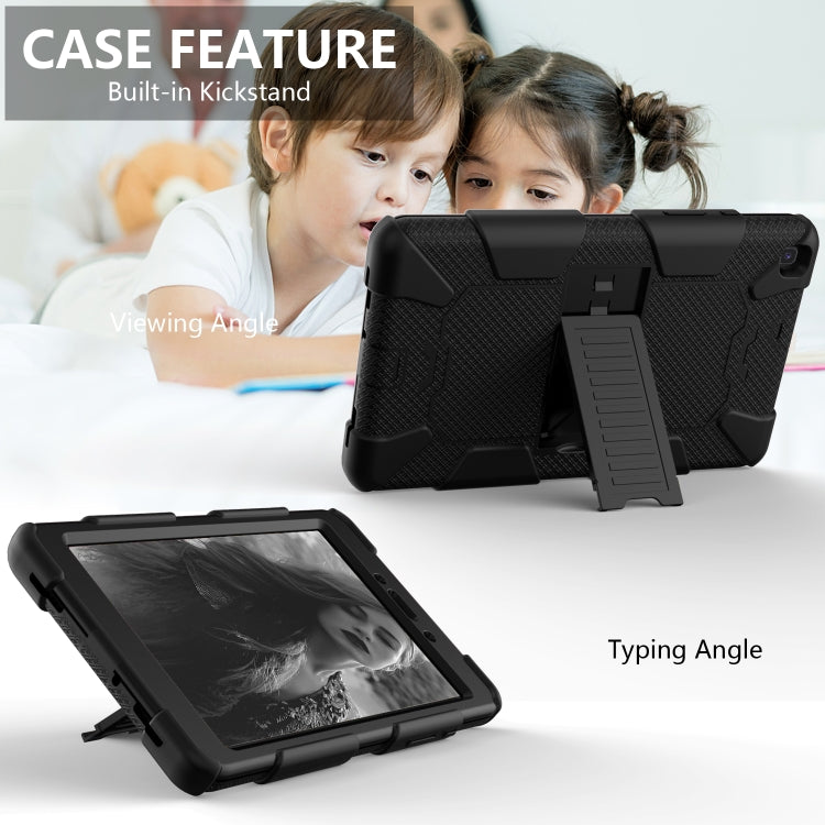 For Galaxy Tab A8.0 2019 / T290 Shockproof Two-Color Silicone Protection Case with Holder