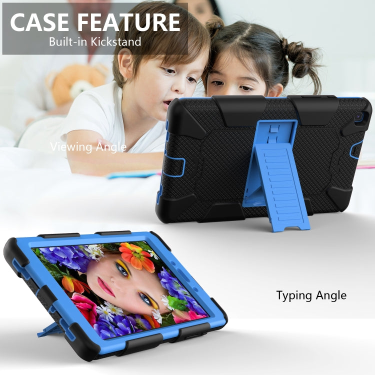 For Galaxy Tab A8.0 2019 / T290 Shockproof Two-Color Silicone Protection Case with Holder