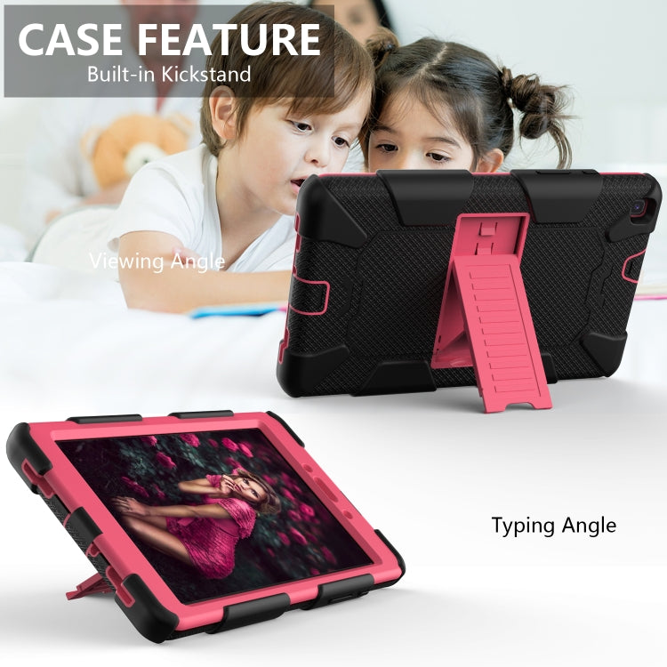 For Galaxy Tab A8.0 2019 / T290 Shockproof Two-Color Silicone Protection Case with Holder