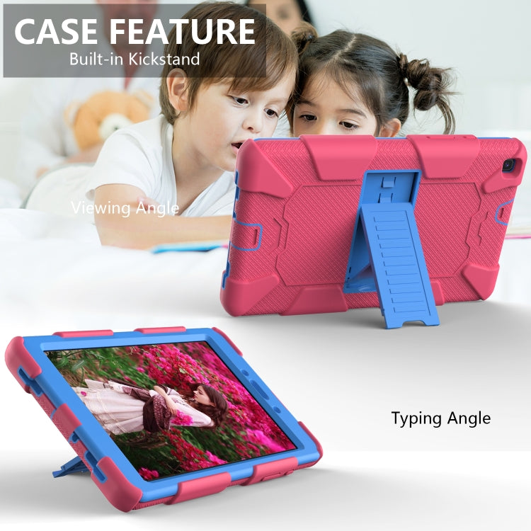 For Galaxy Tab A8.0 2019 / T290 Shockproof Two-Color Silicone Protection Case with Holder