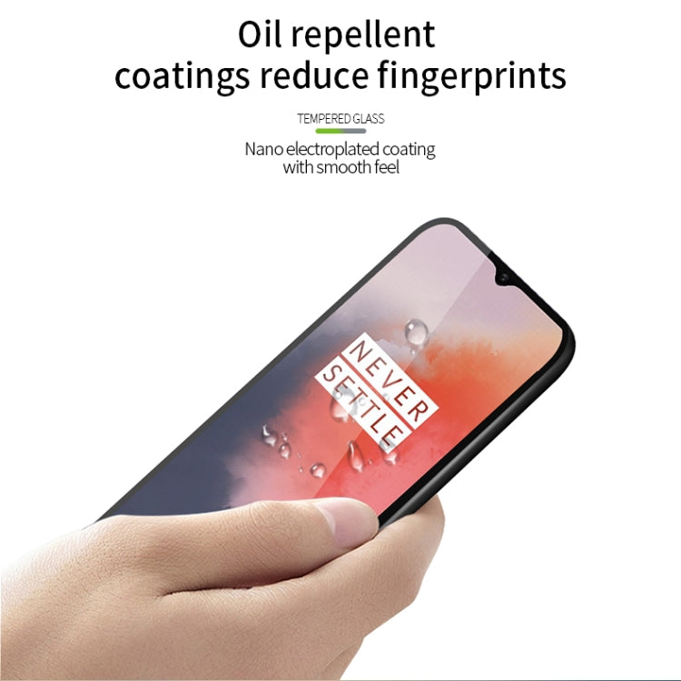 For Oneplus 7T MOFI 9H 2.5D Full Screen Tempered Glass Film(Black)