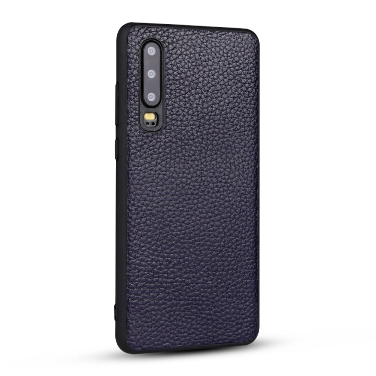For Huawei P30 Litchi PU Leather Anti-falling TPU Protective Case