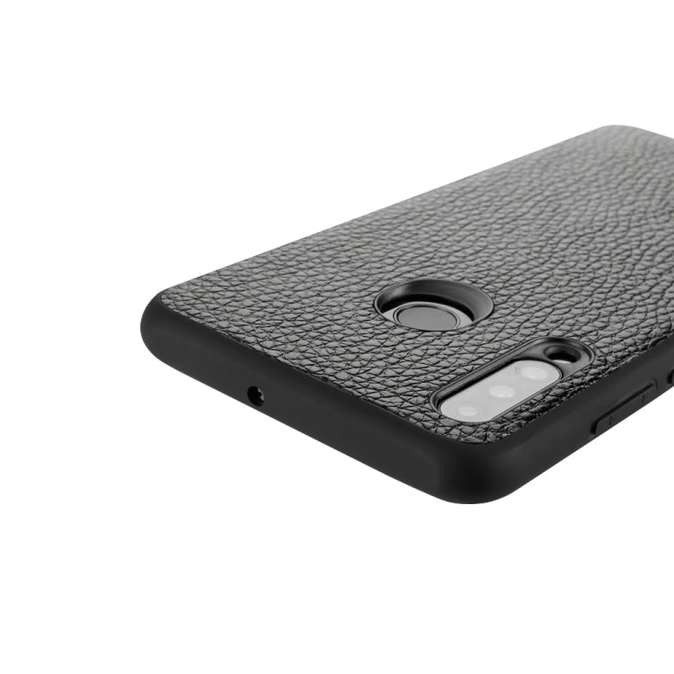 For Huawei P30 Lite Lychee Grain Cortex Anti-falling TPU Mobile Phone Shell Protective Case