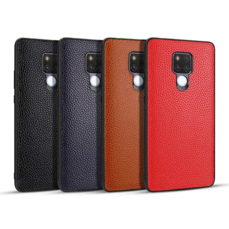 For Huawei Mate 20X Lychee Grain Cortex Anti-falling TPU Mobile Phone Shell Protective Case