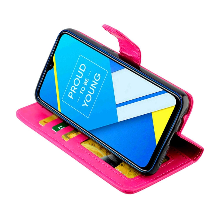 For OPPO Realme C2 Crazy Horse Texture Horizontal Flip Leather Case with Holder & Card Slots & Wallet & Photo Frame