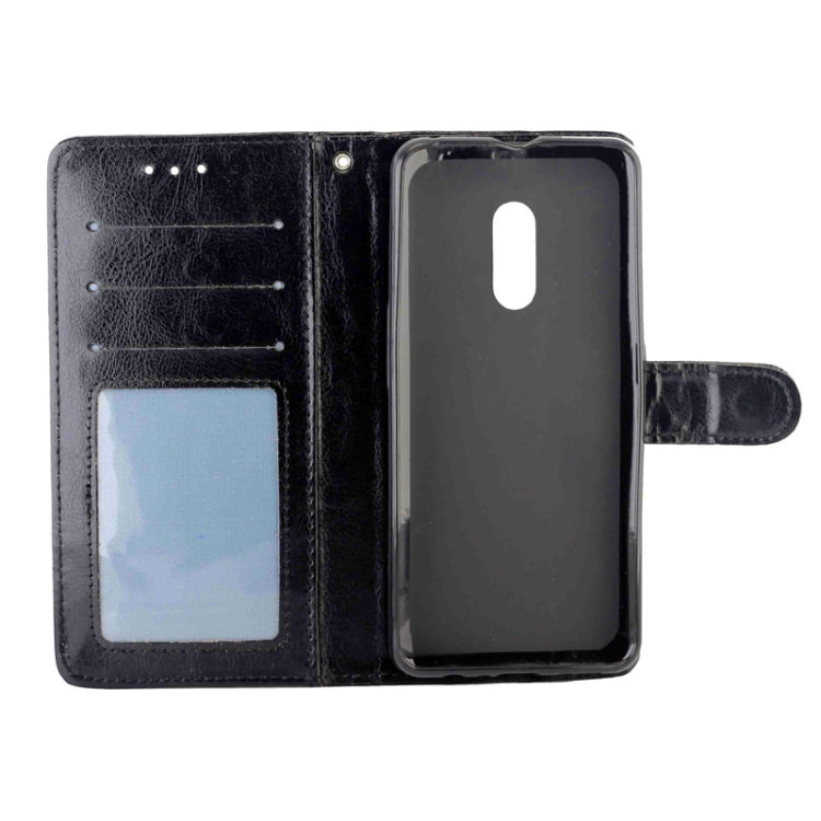 For OPPO Realme X Crazy Horse Texture Horizontal Flip Leather Case with Holder & Card Slots & Wallet & Photo Frame