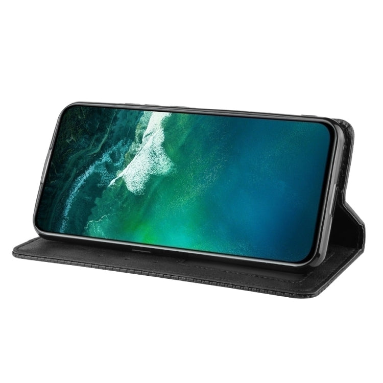 For Vivo V17 Pro Magnetic Buckle Retro Crazy Horse Texture Horizontal Flip Leather Case with Holder & Card Slots & Photo Frame