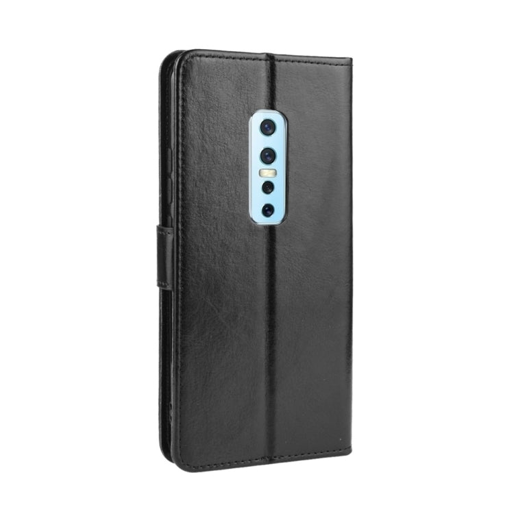 For Vivo V17 Pro Retro Crazy Horse Texture Horizontal Flip Leather Case , with Holder & Card Slots & Photo Frame