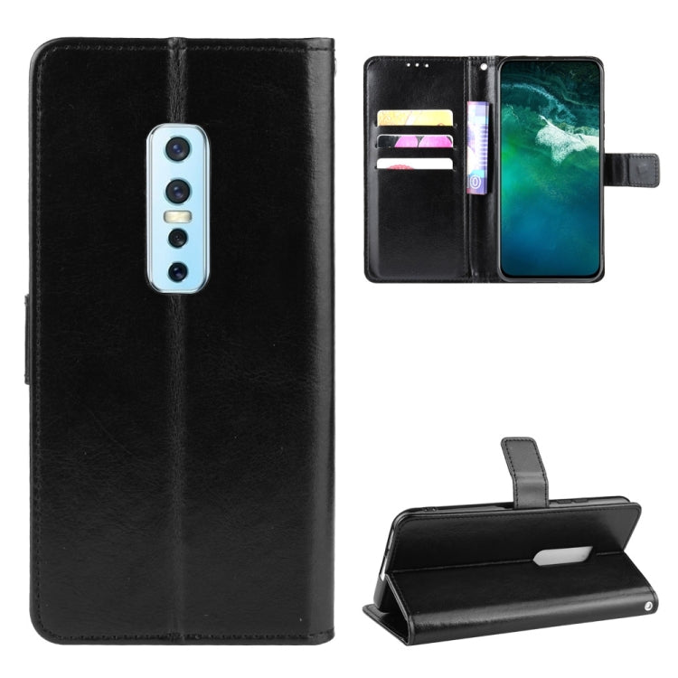 For Vivo V17 Pro Retro Crazy Horse Texture Horizontal Flip Leather Case , with Holder & Card Slots & Photo Frame