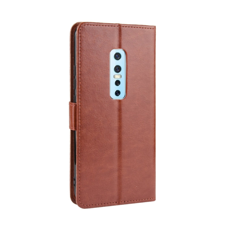 For Vivo V17 Pro Retro Crazy Horse Texture Horizontal Flip Leather Case , with Holder & Card Slots & Photo Frame