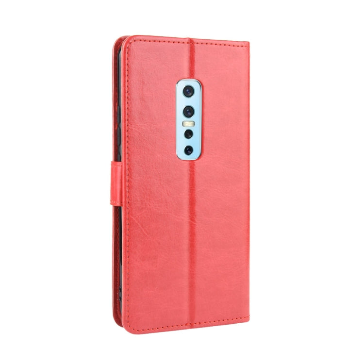 For Vivo V17 Pro Retro Crazy Horse Texture Horizontal Flip Leather Case , with Holder & Card Slots & Photo Frame