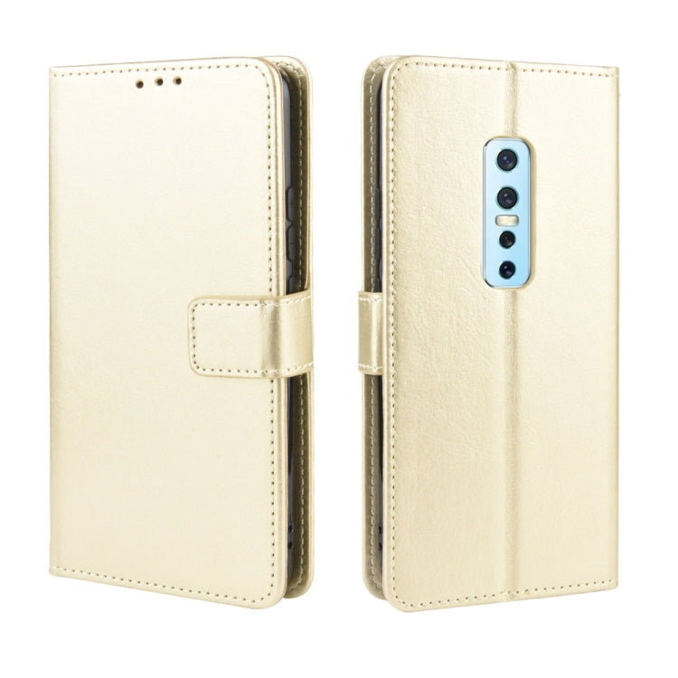 For Vivo V17 Pro Retro Crazy Horse Texture Horizontal Flip Leather Case , with Holder & Card Slots & Photo Frame