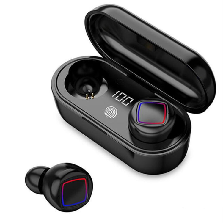 HMB-11 TWS Fingerprint Touch Control Charging Compartment LED Power Display Wireless Bluetooth5.0 Headset 8D Hifi Stereo Sports Waterproof Headset