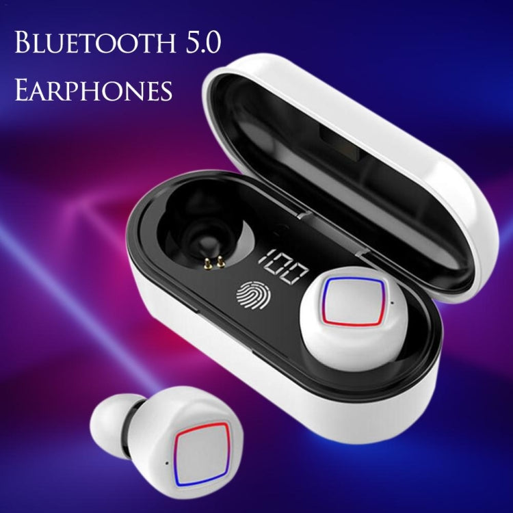 HMB-11 TWS Fingerprint Touch Control Charging Compartment LED Power Display Wireless Bluetooth5.0 Headset 8D Hifi Stereo Sports Waterproof Headset