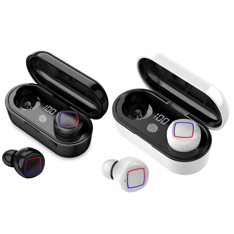 HMB-11 TWS Fingerprint Touch Control Charging Compartment LED Power Display Wireless Bluetooth5.0 Headset 8D Hifi Stereo Sports Waterproof Headset