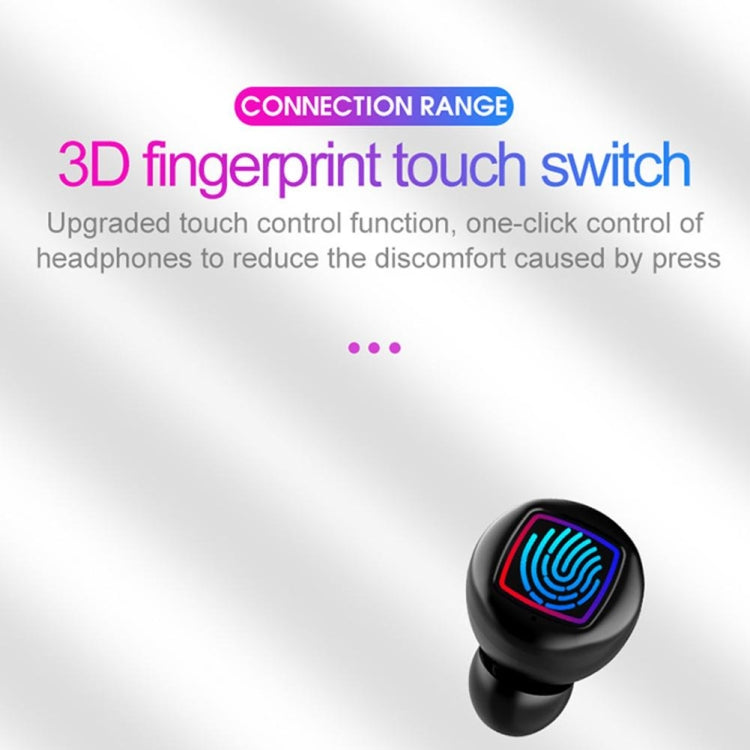 HMB-11 TWS Fingerprint Touch Control Charging Compartment LED Power Display Wireless Bluetooth5.0 Headset 8D Hifi Stereo Sports Waterproof Headset