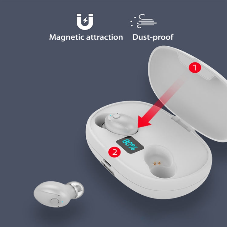 T5S TWS Bluetooth5.0 Earphone Large Capacity Power Bank Smart LED Display Binaural Wireless Hi-fi Headset