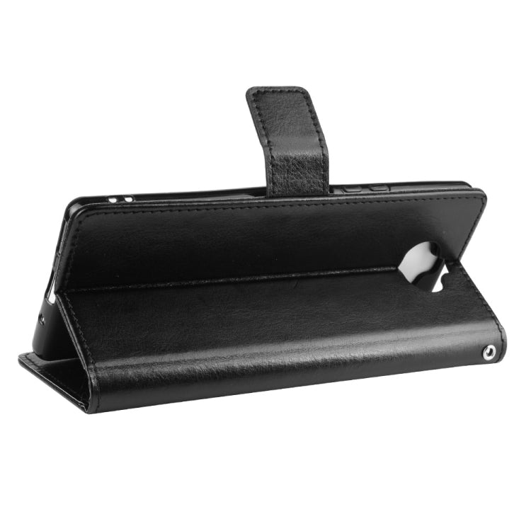 For Sony Xperia 8 Retro Crazy Horse Texture Horizontal Flip Leather Case , with Holder & Card Slots & Photo Frame