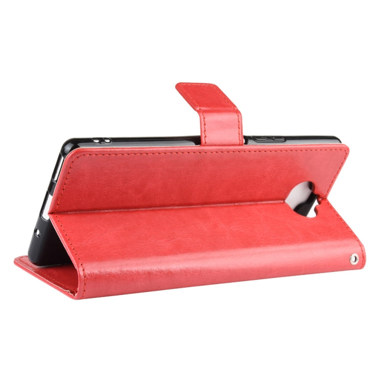 For Sony Xperia 8 Retro Crazy Horse Texture Horizontal Flip Leather Case , with Holder & Card Slots & Photo Frame