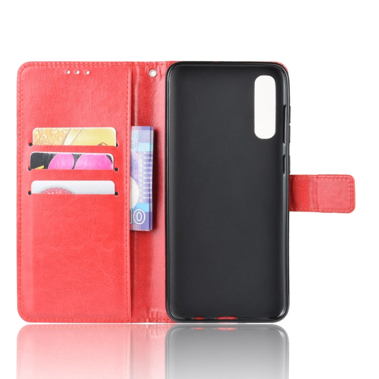 For Galaxy A90 5G  Retro Crazy Horse Texture Horizontal Flip Leather Case with Holder & Card Slots & Photo Frame