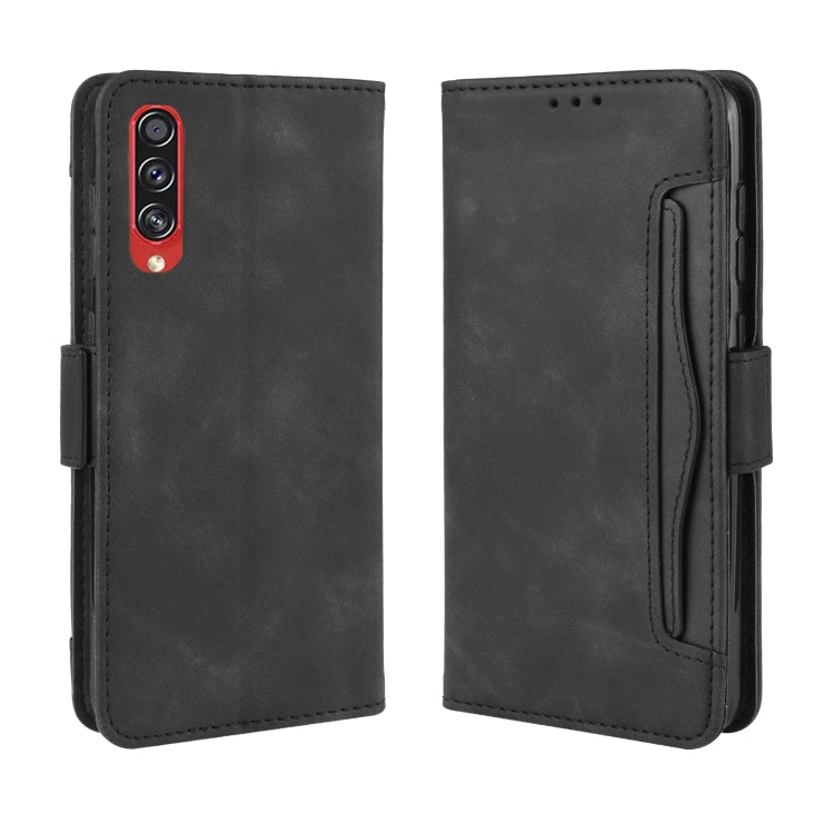 For Galaxy A90 5G Wallet Style Skin Feel Calf Pattern Leather Case with Separate Card Slot