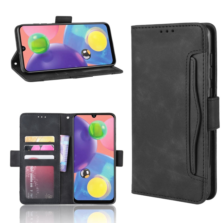 For Galaxy A90 5G Wallet Style Skin Feel Calf Pattern Leather Case with Separate Card Slot