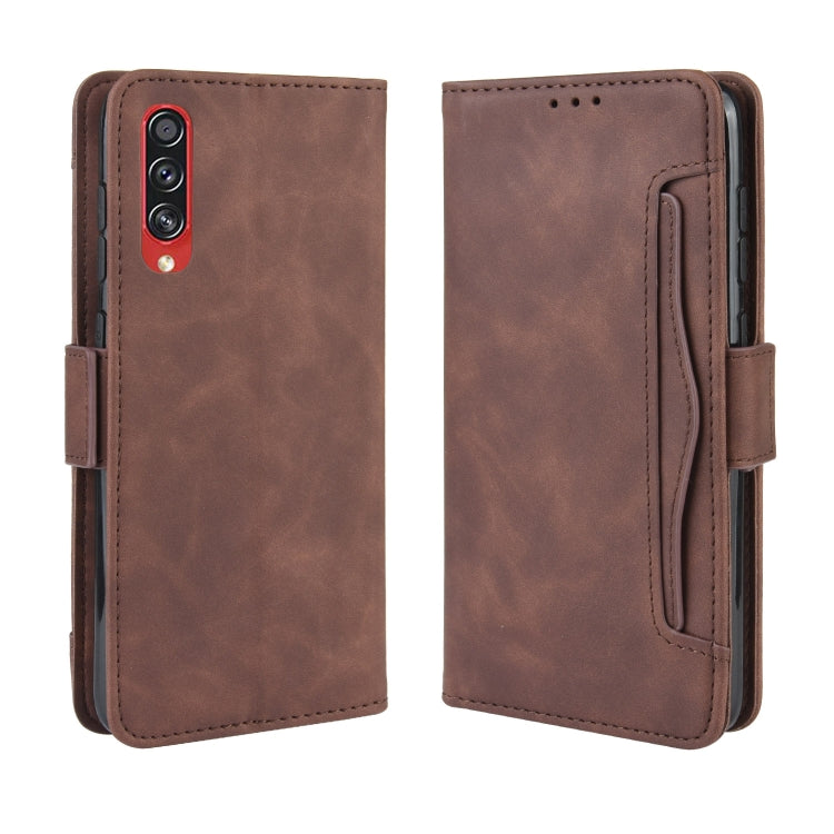 For Galaxy A90 5G Wallet Style Skin Feel Calf Pattern Leather Case with Separate Card Slot