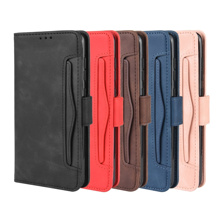 For Galaxy A90 5G Wallet Style Skin Feel Calf Pattern Leather Case with Separate Card Slot