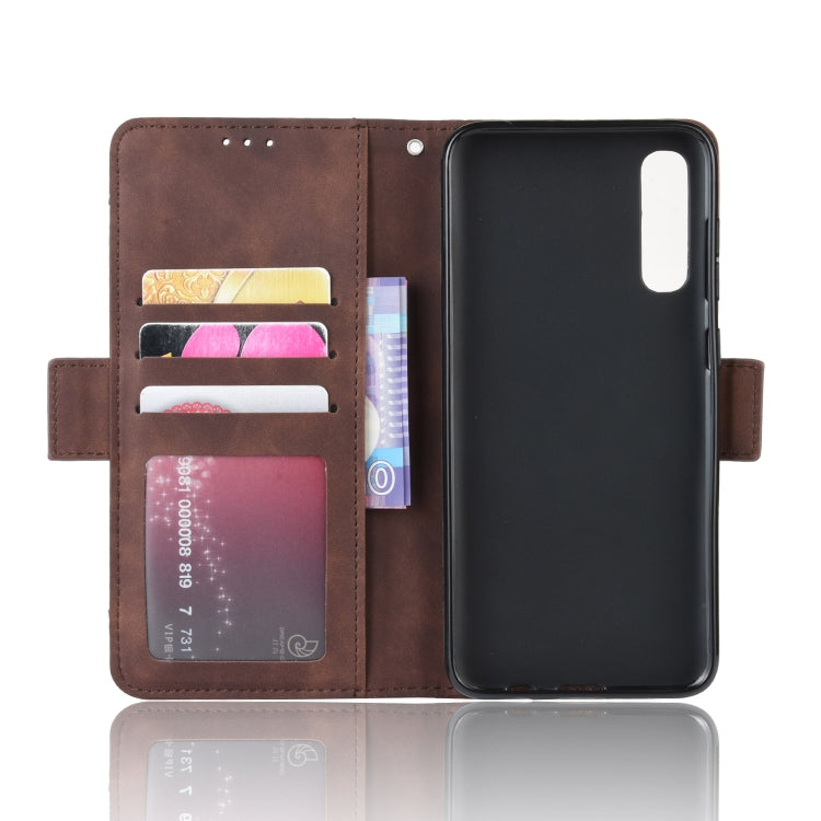 For Galaxy A90 5G Wallet Style Skin Feel Calf Pattern Leather Case with Separate Card Slot