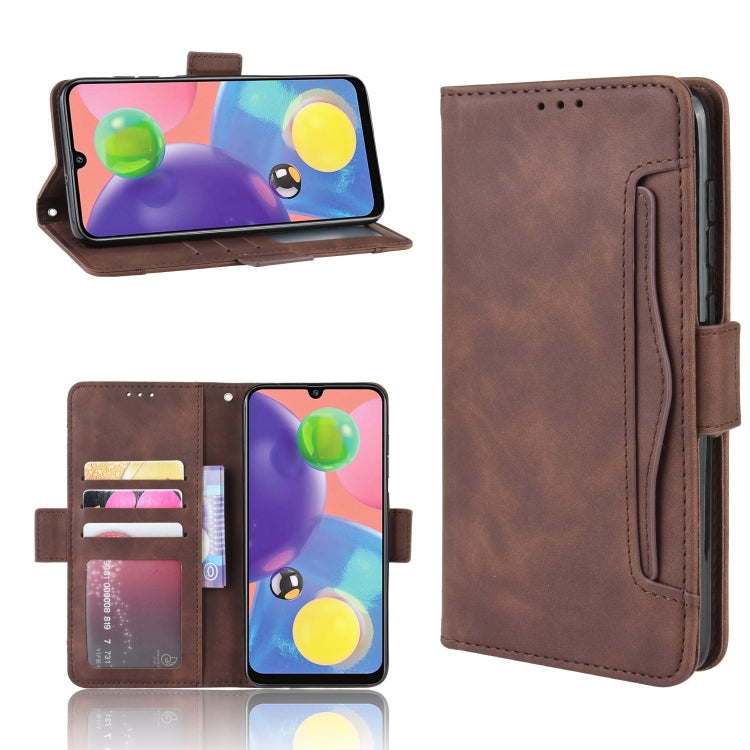 For Galaxy A90 5G Wallet Style Skin Feel Calf Pattern Leather Case with Separate Card Slot