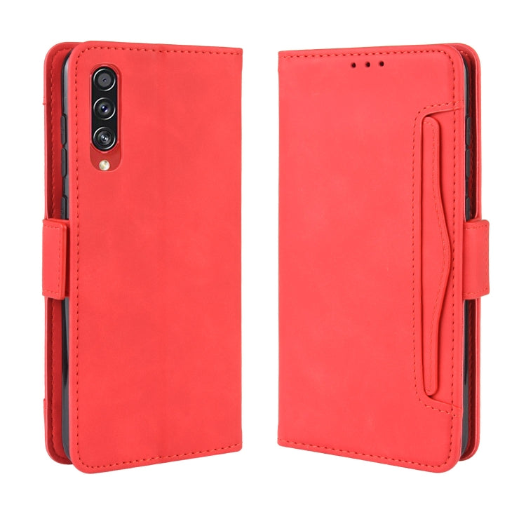 For Galaxy A90 5G Wallet Style Skin Feel Calf Pattern Leather Case with Separate Card Slot