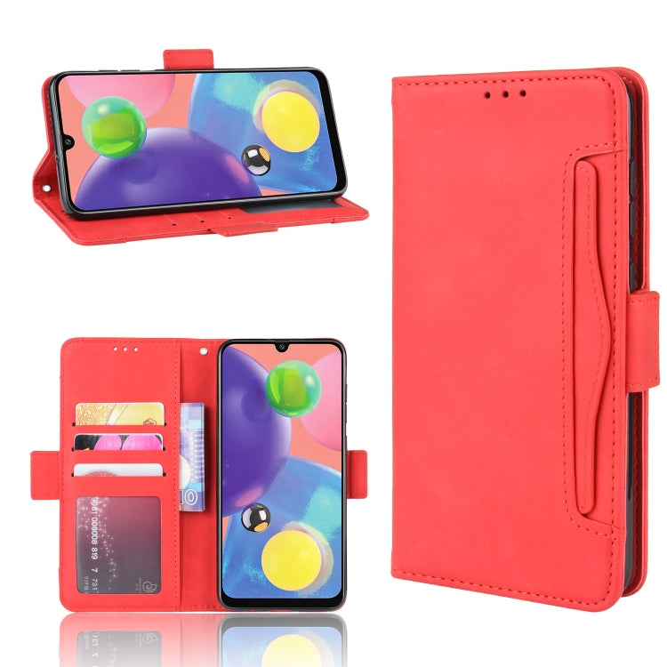 For Galaxy A90 5G Wallet Style Skin Feel Calf Pattern Leather Case with Separate Card Slot